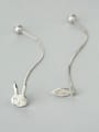 thumb Cute Animal Shaped Silver Drop Earring 2