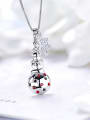 thumb Snowman Shaped Crystals Necklace 3