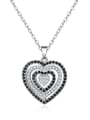 thumb Copper With Cubic Zirconia Cute Heart Locket Necklace 0