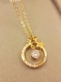 thumb Women Exquisite Round Shaped Zircon Necklace 0