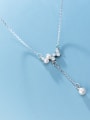 thumb 925 Sterling Silver With Platinum Plated Fashion Irregular Necklaces 1