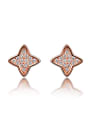 thumb Tiny Shiny Zirconias-covered Star 925 Silver Stud Earrings 0