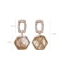 thumb Alloy With Gold Plated Simplistic Geometric Drop Earrings 2