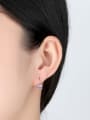 thumb Simple Cubic Zircon Copper Earrings 1