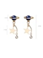 thumb Alloy With Imitation Gold Plated Fashion Star Drop Earrings 4