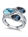 thumb Exaggerated Water Drop austrian Crystals Alloy Ring 3