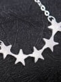 thumb Fashion Pentagram Silver Clavicle Necklace 2