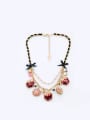 thumb Fruit and Snow-Shaped Artificial Stones Alloy  Necklace 0