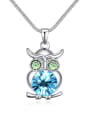 thumb Personalized Owl Pendant Cubic austrian Crystals Alloy Necklace 2