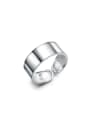 thumb Simple Style Smooth S925 Silver Opening Ring 0