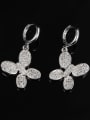 thumb All-match Butterfly Shaped 18K Platinum Plated Drop Earrings 1
