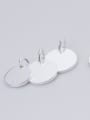thumb 925 Sterling Silver With Silver Plated Trendy Round Charms 1