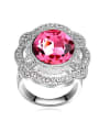 thumb Exaggerated Round austrian Crystals Alloy Ring 2