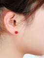 thumb Women Elegant Ball Shaped Rhinestone Stud Earrings 1