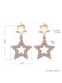 thumb Elegant Star Shaped AAA Zircon Two Pieces Jewelry Set 3