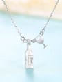thumb 925 Sterling Silver With smooth Personality Irregular Necklaces 3
