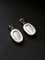 thumb Rectangle Stones drop earring 2