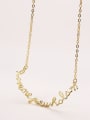 thumb Gold Plated Monogrammed Necklace 3