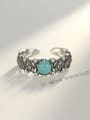 thumb 925 Sterling Silver Vintage Colored stone Free size  Rings 2