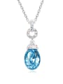 thumb Chanz using austrian Elements Crystal Necklace female Hera love fashion crystal pendant 2