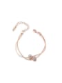 thumb All-match Adjustable Length Oval Shaped Crystal Bracelet 0