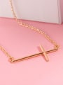 thumb Delicate Gold Plated Cross Shaped Necklace 1