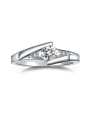 thumb AAA Zircon Simple Fashion Wedding Ring 0