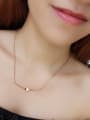 thumb Heart-shaped Female Models Titanium Steel Rose Gold Necklace 1