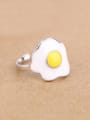 thumb Personalized Egg Silver Opening Ring 0