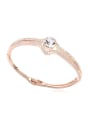 thumb Fashion Cubic austrian Crystals Rose Gold Plated Alloy Bangle 3