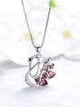 thumb Swan-shaped Crystal Necklace 4
