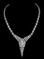 thumb Copper inlaid AAA zircon bridal luxury Necklace 0