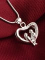 thumb Fashion Hollow Heart Tiny Birds Copper Pendant 1