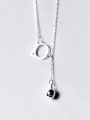 thumb Lovely Hollow Cat Shaped Bell S925 Silver Necklace 0