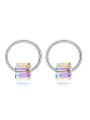 thumb Simple austrian Crystal Beads Alloy Stud Earrings 1