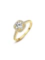 thumb 18K Gold Plated Square Shaped Ring 0