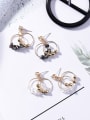 thumb Alloy With Gold Plated Fashion Charm Glass Stud Earrings 1
