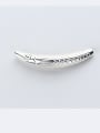 thumb 925 Sterling Silver With Silver Plated fish Bent Pipe 2
