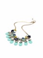thumb Color Artificial Stones Alloy Necklace 2