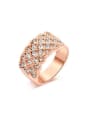 thumb Elegant Rose Gold Plated Geometric Shaped Ring 0