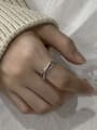 thumb 925 Sterling Silver With Antique Silver Plated Simplistic Multilayer Free Size  Rings 1