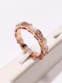 thumb Copper With Shell  Simplistic Geometric Band Rings 2