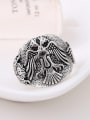 thumb Punk style Double Eagle Antique Silver Plated Alloy Ring 1