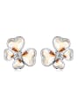 thumb Fashion Heart austrian Crystals Alloy Stud Earrings 0