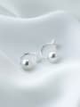 thumb Fresh Bowknot Shaped Artificial Pearl S925 Silver Drop Earrings 0