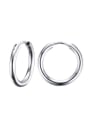 thumb All-match High Polished Stainless Steel Drop Earrings 0