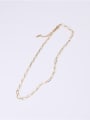 thumb Titanium With Gold Plated Simplistic Chain Necklaces 2