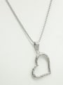 thumb Love Heart-shape Stainless Steel Necklace 0
