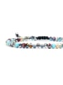 thumb Colorful Glass Beads Woven Adjustable Bracelet 1
