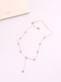 thumb Simple Fashion Style Zircons Clavicle Necklace 0